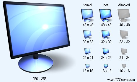 Display with Shadow Icon Images
