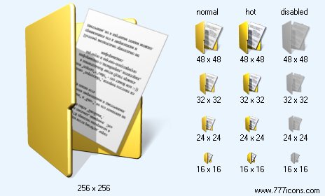 Documents with Shadow Icon Images