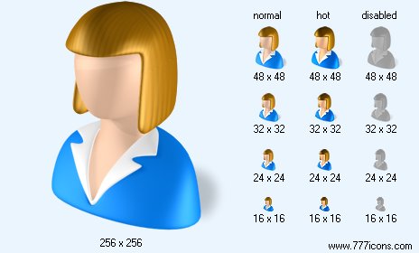 Female with Shadow Icon Images
