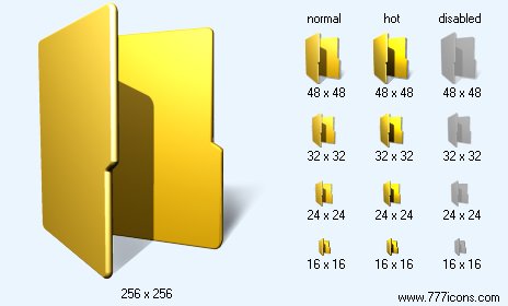 Folder with Shadow Icon Images