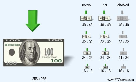 Get Money with Shadow Icon Images