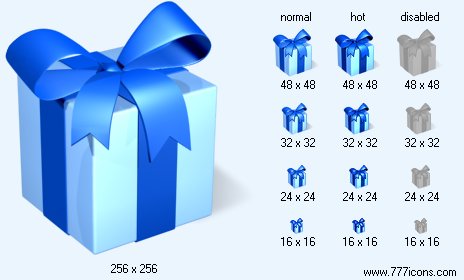 Gift with Shadow Icon Images