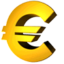 Gold Euro icon
