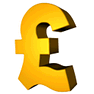 Gold Pound Sterling icon