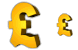 Gold Pound Sterling icons