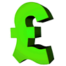 Green Pound Sterling icon