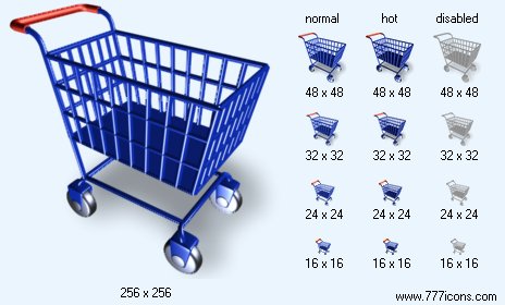 Hand Truck with Shadow Icon Images