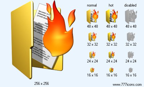 Hot Documents Icon Images
