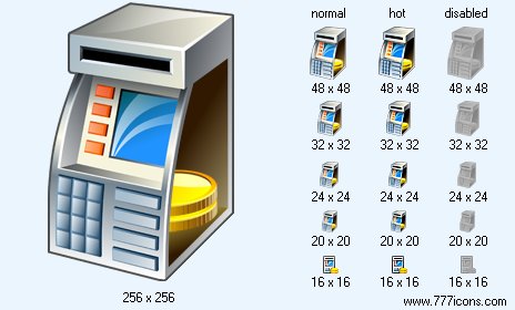 Low Cash ATM Icon Images