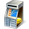 Low Cash ATM with Shadow icon