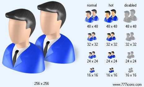 Managers with Shadow Icon Images