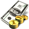 Money with Shadow icon