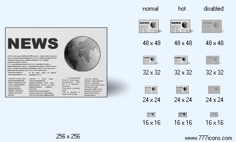 News with Shadow Icon Images