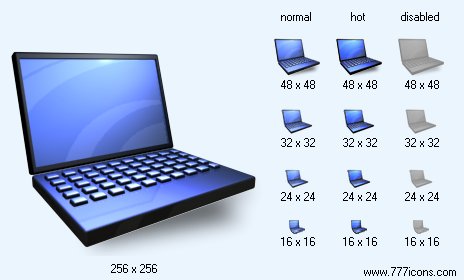 Notebook with Shadow Icon Images
