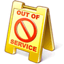 Out Of Service with Shadow icon