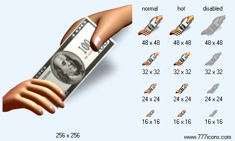 Payment with Shadow Icon Images