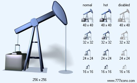 Petroleum Industry with Shadow Icon Images