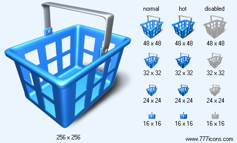 Product Basket with Shadow Icon Images