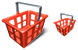 Red basket SH icons