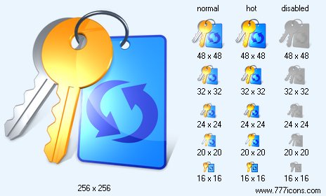 Refresh Passwords with Shadow Icon Images