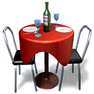 Restaurant with Shadow icon