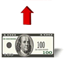 Send Money with Shadow icon