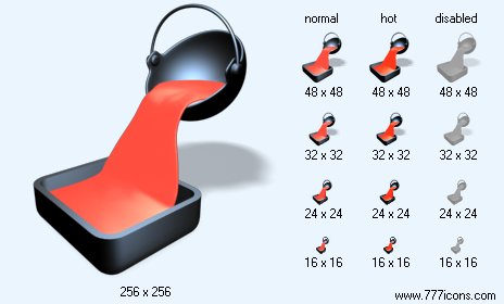 Steel Industry with Shadow Icon Images