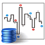 Stock Market with Shadow icon