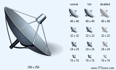 Telecommunications with Shadow Icon Images