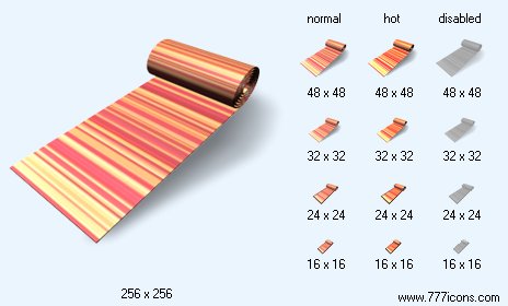Textile Industry with Shadow Icon Images