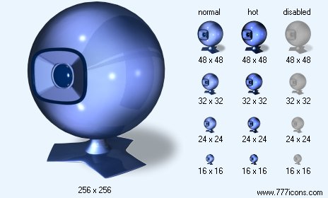 Web-Camera with Shadow Icon Images