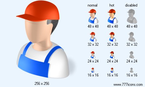 Worker with Shadow Icon Images