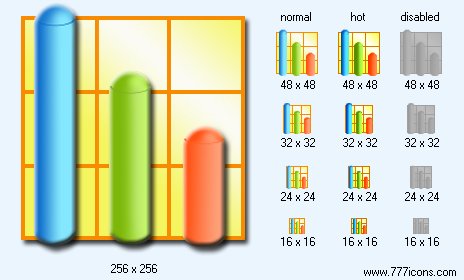3D Bar Chart Icon Images
