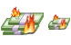 Burn money icons