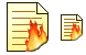 Destruction of documents icons