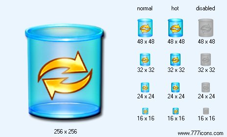 Empty Dustbin Icon Images