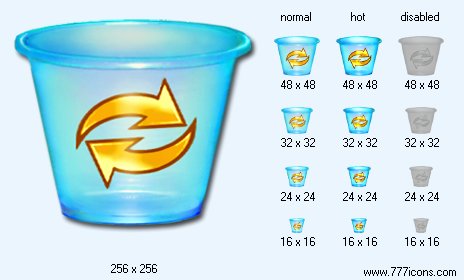 Empty Trash Can Icon Images