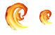 Fire curl icons