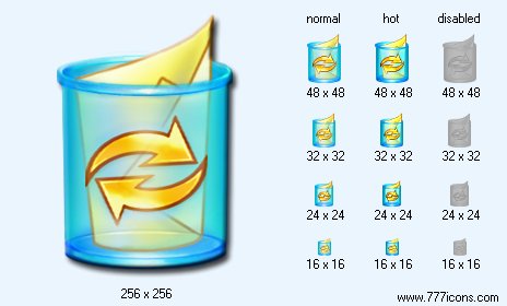 Full Dustbin Icon Images