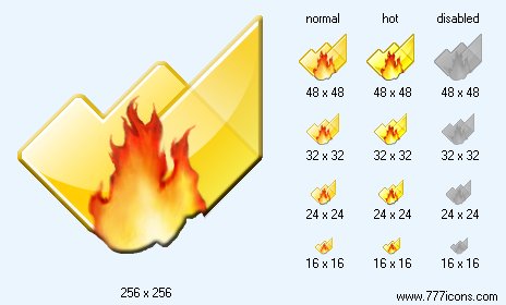 Hot Folder Icon Images