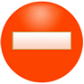 No Entry icon