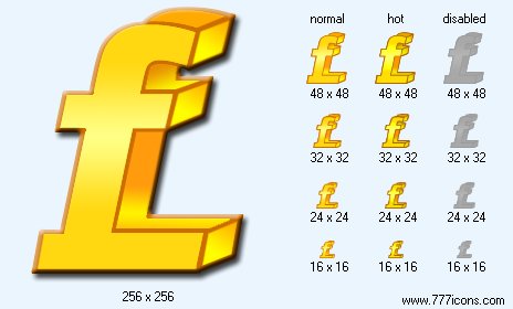 Pound Sterling Icon Images