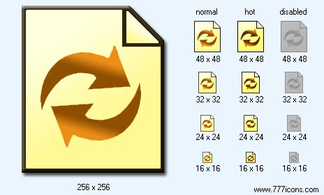 Refresh Document Icon Images