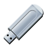 Silver Flash Drive icon