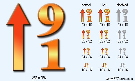 Sorting 9-1 Icon Images