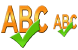Spell checking icons