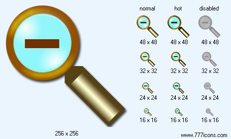 Zoom Out Icon Images