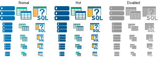 flat database icon
