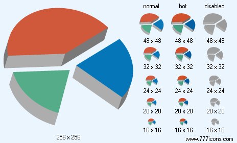 3D Pie Chart Icon Images