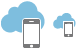 Cloud computing icons